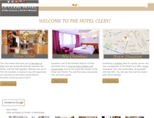 Tablet Screenshot of leclery-hotel-paris.com